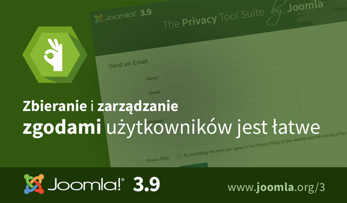 Joomla 3.9 Zgody użytkownika